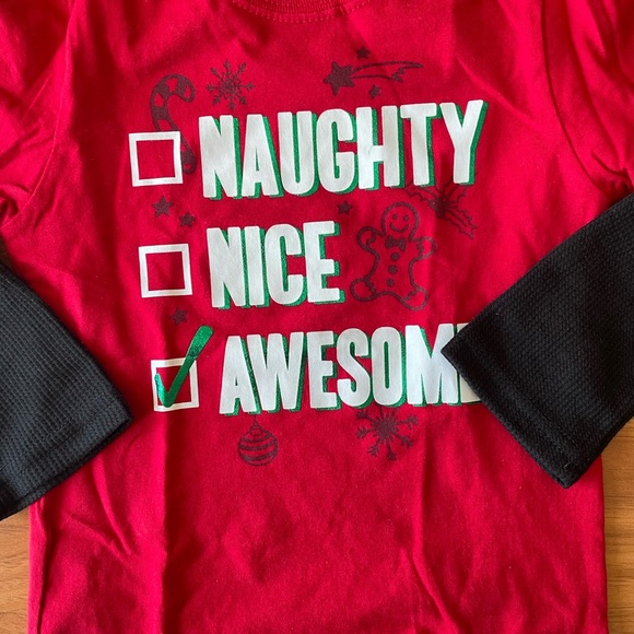 Christmas Santa’s list 5T long sleeve shirt - Picture 3 of 4